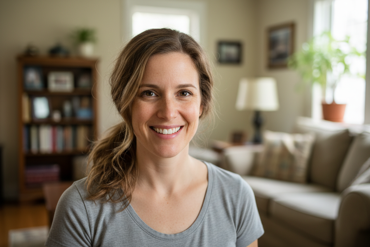 Mujer americana comun y corriente 